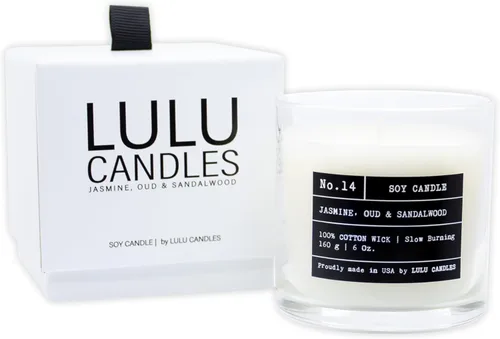 Miniatura 50 de Lulu Candles Sweet Pea, Jasmine & Apple Vela perfumada en tarro de soja de lujo Vertida a mano en los Estados Unidos Altamente perfumada