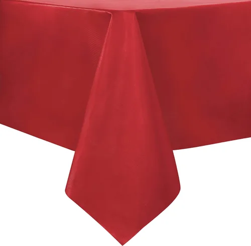 Miniatura 43 de sancua - Mantel rectangular de PVC 100 % impermeable, 54 x 54 pulgadas, vinilo a prueba de aceite, derrames, fácil de limpiar con un paño, para Beige