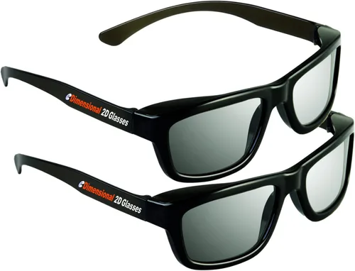 Miniatura 6 de Paquete de 2 gafas 2D – Convierte las películas 3D de nuevo en 2D 2 pares para Sony, LG, Vizio TV y con todos los demás televisores pasivos 3D
