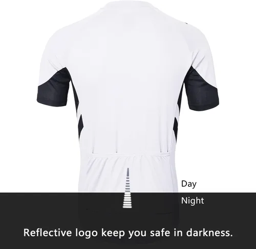 Miniatura 2 de ARSUXEO Camiseta de ciclismo de manga corta para hombre 636
