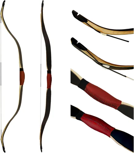 AF Archery arco recurvo turco, arco de caza laminado tradicional de alto rendimiento de 50" para adultos, jóvenes, principiantes, entusiastas y caza