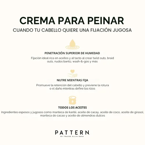 Miniatura 3 de Crema de peinado PATTERN Beauty de Tracee Ellis Ross 15 fl oz - Sujeción y definición para cabello rizado 3b-4c