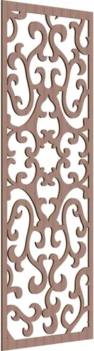 Miniatura 76 de Smithfield Paneles de pared decorativos de madera con calado, 13 3/8 pulgadas de ancho x 34 3/8 pulgadas de alto x 3/8 de alto, roble rojo rojo
