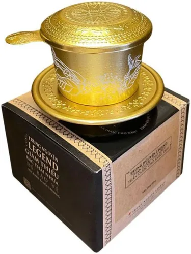 TRUNG NGUYEN LEGEND - Juego de filtros vietnamitas para verter sobre filtro, cafetera tradicional de goteo Phin, prensa de café reutilizable