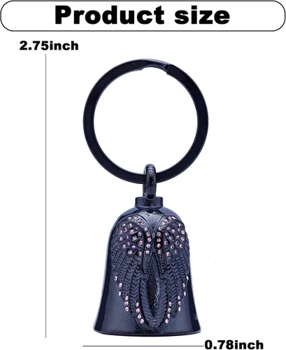 Miniatura 5 de Motorcycle Women Bells - Motorcycle Angel Bell for Men Women,Bell Biker Accessory,Guard Riding Safety Blanco