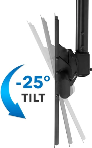Miniatura 9 de Mount-It! - Soporte de techo para TV, ajustable en altura, rotación completa de 360 grados, inclinación y giro para televisores de pantalla plana
