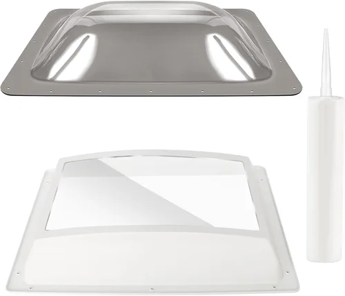 Miniatura 8 de Paquete de Reemplazo de Tragaluz para RV, Tragaluz Exterior de Cúpula de 18" x 26" que se Adapta a una Apertura de 14" x 22", Reemplazo de Tragaluz
