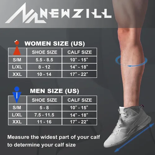 Miniatura 3 de NEWZILL Medical Compression Socks for Women and Men Circulation 20-30 mmHg Compression Stockings for Running Nursing Travel