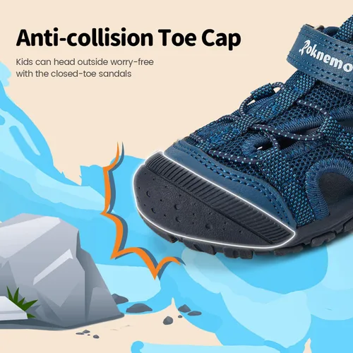 Miniatura 5 de Roknemo Sandalias ligeras para niños y niñas, zapatos de agua para niños y niñas, para verano, atléticas, deportivas, para exteriores, playa