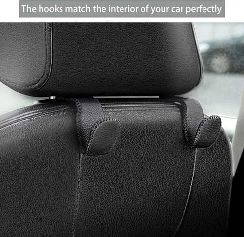 Miniatura 2 de AMVOYOA Ganchos para reposacabezas para bolsos y bolsas, colgador para reposacabezas del asiento trasero del automóvil, gancho de almacenamiento