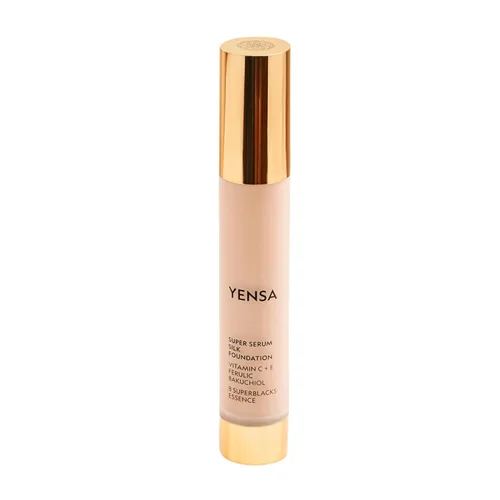 Miniatura 4 de YENSA Base de maquillaje de suero – Base de cobertura completa súper sedosa enriquecida con péptidos, vitamina C y ácido ferúlico para ayudar a