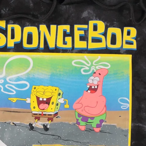 Miniatura 5 de Nickelodeon Sudadera clásica con capucha de Bob Esponja para hombre, diseño de Bob Esponja, Patrick & Krusty Krab Tie Dye