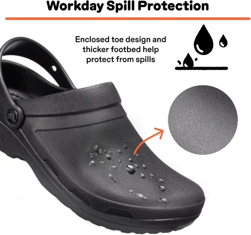 Miniatura 6 de Crocs Unisex Adult Specialist II Work Clogs Enclosed Toe Slip Resistant All Day Comfort