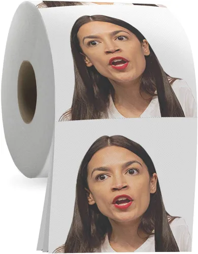 Alexandria Ocasio-Cortez - Rollo de papel higiénico político divertido de Gagster – Broma de TP Regalo Demócrata y Republicano, regalos de broma