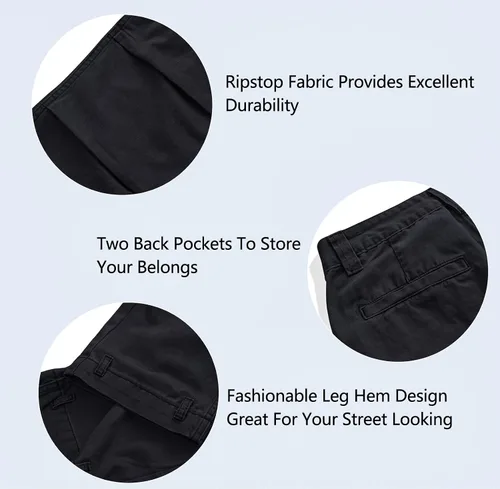 Miniatura 6 de AKARMY Pantalones cargo de ajuste relajado para mujer, pantalones de senderismo para deportes al aire libre, pantalones casuales, pantalones