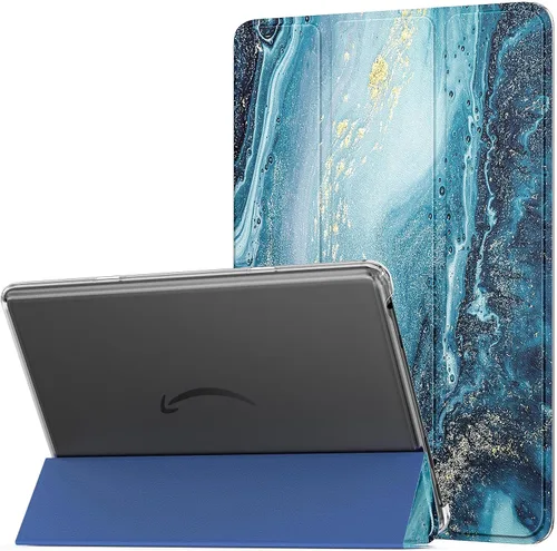 Miniatura 16 de MoKo - Funda para tableta Amazon Kindle Fire HD 10 (13ª generación, versión 2023) de 10.1 pulgadas, funda de piel sintética con soporte triple