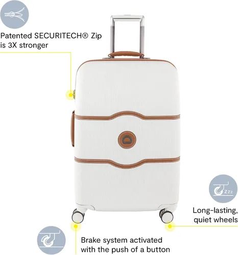 Miniatura 2 de DELSEY Paris Chatelet - Equipaje de cubierta dura con ruedas giratorias, champagne blanco ), 401670805-15