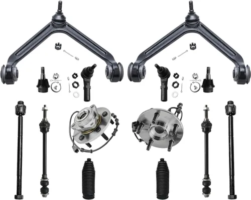 Miniatura 257 de Detroit Axle - Kit de nudillos de dirección delantera izquierda para Ford Edge Lincoln MKX 07-10, cojinete de rueda del lado del conductor, nudillo