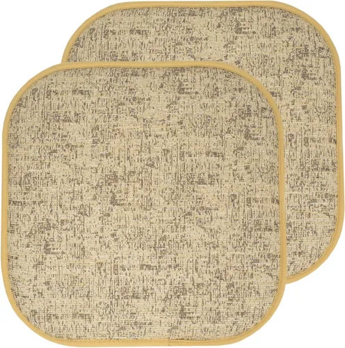 Miniatura 86 de Sweet Home Collection Cojines de espuma viscoelástica para silla, antideslizantes, diseño de panal de abeja, 16 x 16 pulgadas, paquete de 2
