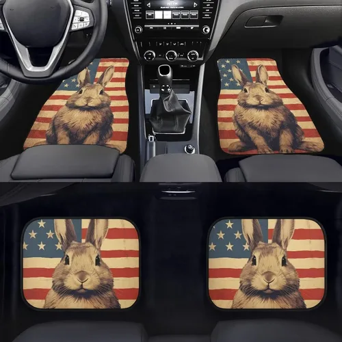 Miniatura 30 de 4 alfombrillas delanteras y traseras para automóvil, SUV, furgoneta y camión, protección de suelo para todo tipo de clima, juego de accesorios