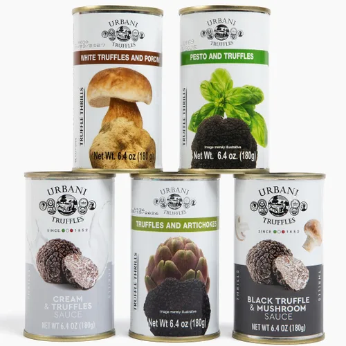 Miniatura 3 de Urbani Truffles, Salsa de trufas blancas y champiñones - Fusión gourmet italiana Ideal para pasta, pescado y carnes a la parrilla Calidad
