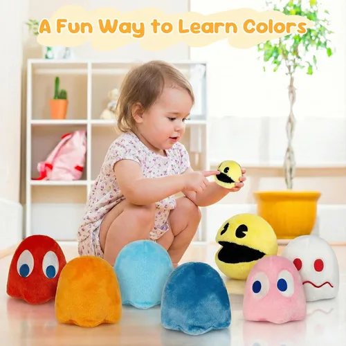 Miniatura 5 de Pacn Game Man - Juguetes de peluche de fantasma, ideal como regalo de fiesta o compañero, juguete de peluche fantasma, día del niño y fiestas