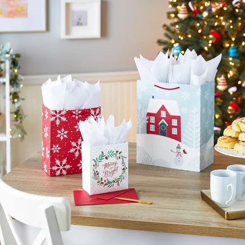 Miniatura 2 de Hallmark - Surtido de bolsas de regalo para Navidad rústicas