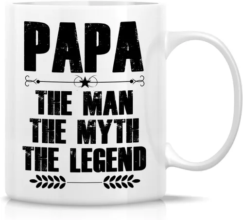 Miniatura 31 de Retreez - Taza divertida con texto en inglés "No. 1 Dad", 325 ml, tazas de cerámica, mensajes divertidos, sarcásticos, motivacionales, regalos