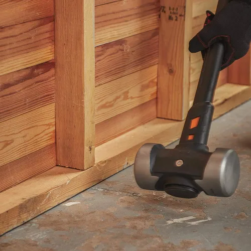 Miniatura 5 de Fiskars Pro Maza de trineo de cara plana, sistema de control de impacto IsoCore, forjada con revestimiento tratado térmicamente resistente a