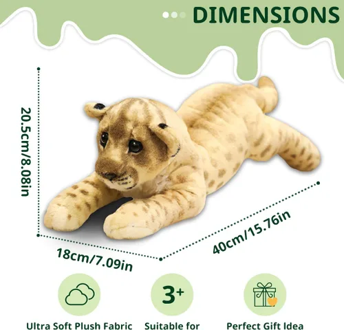 Miniatura 3 de León de Peluche Suave Grande León de Peluche de Felpa León Juguetes Animales de Safari León de Peluche Lindo Juguetes de Peluche de la Jungla