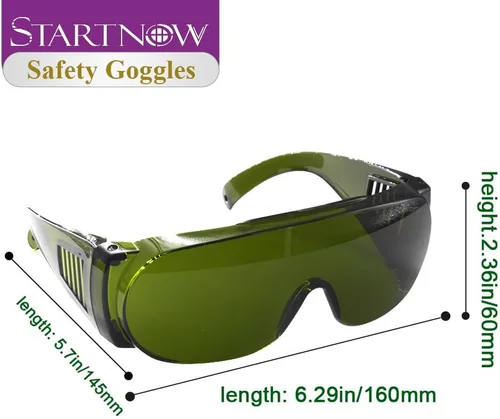Miniatura 6 de STARTNOW Gafas de seguridad láser 1064nm para grabado láser Soldadura Protección ocular OD6+escudo protector Galsses