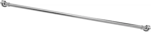 Miniatura 11 de Naiture - Barra de cortina de ducha recta de aluminio de 36 pulgadas con brida giratoria o soporte, acabado de bronce aceitado