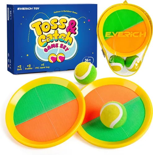 Miniatura 17 de Juego de pelota para lanzar y atrapar, juego de bolas adhesivas mejoradas para niños y niños pequeños, resistente y resistente al agua, juguete