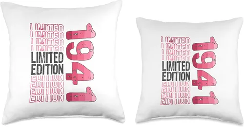 Miniatura 3 de Limited Edition Vintage Retro Birth Year 1941 Throw Pillow