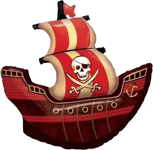 Miniatura 3 de Globos de papel de aluminio pirata, globo de capitán de calavera para decoraciones de fiesta de pirata, fiesta de Halloween