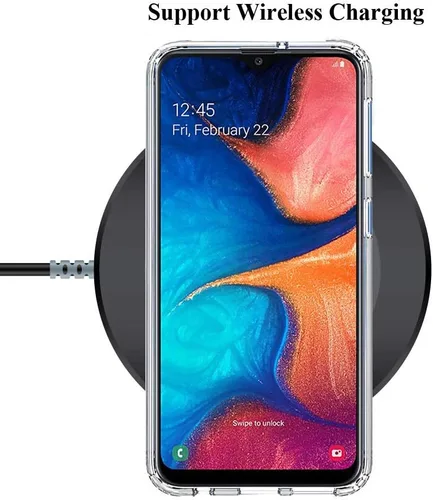 Miniatura 8 de Unov Funda compatible con Galaxy A10e Galaxy A20e funda transparente con diseño de TPU suave, absorción de golpes, patrón delgado en relieve Flower