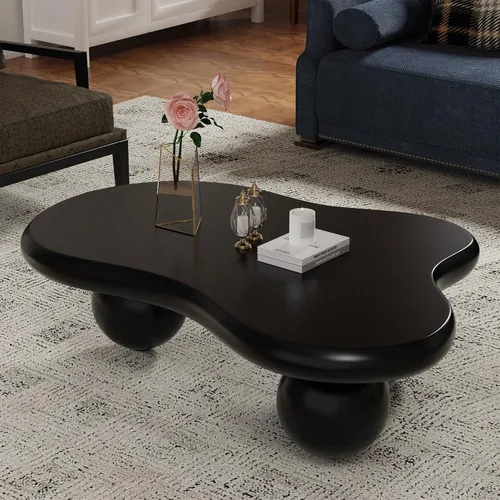 Miniatura 25 de Mesas de centro en forma de nube, mesa de centro irregular, mesa de centro con diseño moderno en forma de nube, mesas de centro para sala de estar