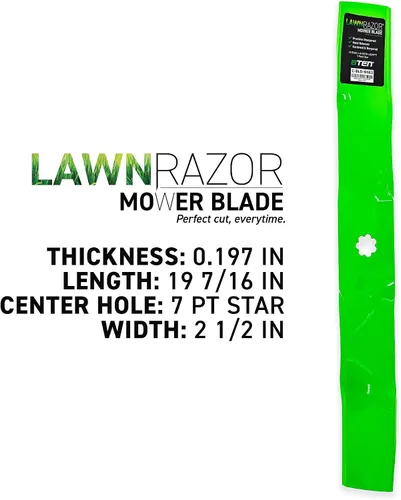Miniatura 2 de 8TEN LawnRAZOR - Cuchilla para John Deere LT150 LT160 STX38 LX188 X300 X310 F525 GT275 38 pulgadas cubierta AM141040 (triturado) 2