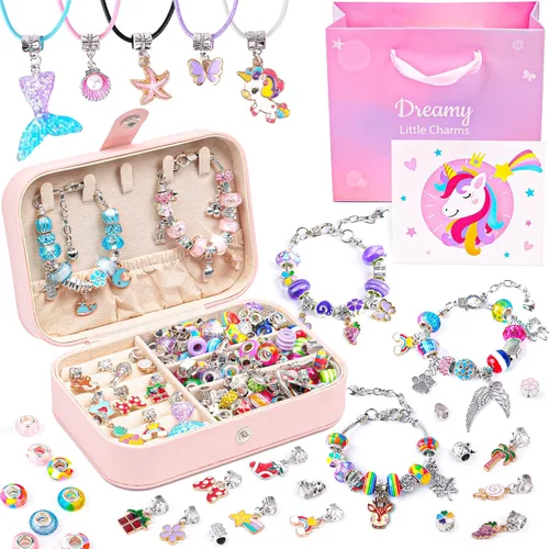 Miniatura 8 de Kit de fabricación de pulseras de Sofier para niñas, caja de joyería, kit de fabricación de joyas, regalos para niñas de 4 a 12 años, juguetes