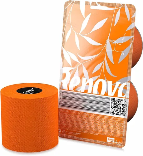 Miniatura 7 de Renova - Papel higiénico rojo de 3 capas, 2 rollos, 140 hojas de calidad prémium