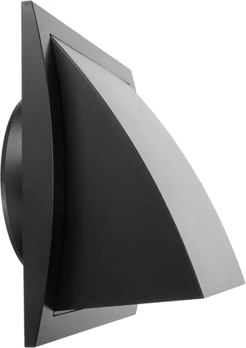 Miniatura 9 de Repa Market Campana de ventilación negra de 4 pulgadas para secadora, cubierta de conducto para paredes, capucha de protección de plástico ABS