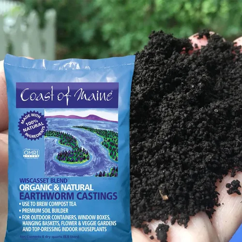 Miniatura 4 de Coast of Maine Wiscasset Blend Earthworm Castings - Suelo para aderezo para contenedores, cestas y jardines de flores y verduras, 8 cuartos de galón