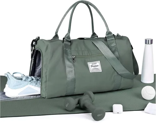 Bolsa de lona de viaje, bolsas de fin de semana para mujeres y hombres, bolsa de transporte durante la noche, bolsa de hospital, bolsa de gimnasio