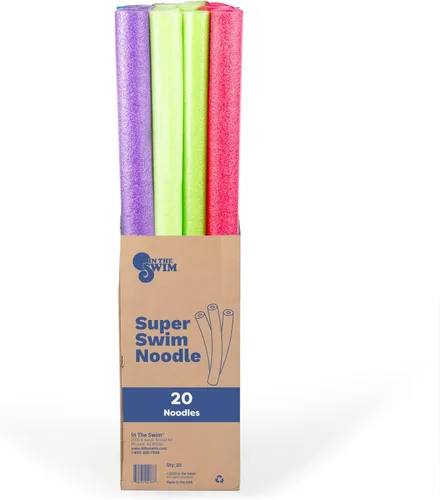 Miniatura 10 de In The Swim Fideos de piscina – Fideos de espuma grandes suaves para mayor flotabilidad – Dispositivo de entrenamiento flotante, ayuda para Azul