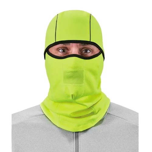Miniatura 7 de Ergodyne - 16833 N-Ferno 6823 Pasamontañas de esquí, máscara facial de camuflaje resistente al viento, diseño con bisagras para usar como polaina
