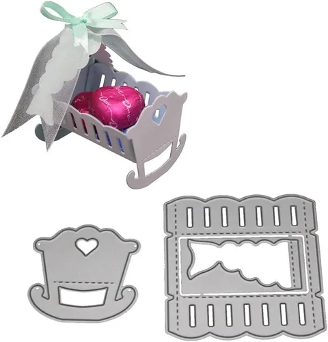 Miniatura 6 de DIY Scrapbooking Artist Plantillas de troqueles de corte de metal, marco de corte artesanal, plantilla en relieve para hacer tarjetas de papel Niño