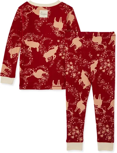 Miniatura 2 de Burt's Bees Baby Conjunto de pijama de 2 piezas, camiseta y pantalón para bebé, 100% algodón orgánico