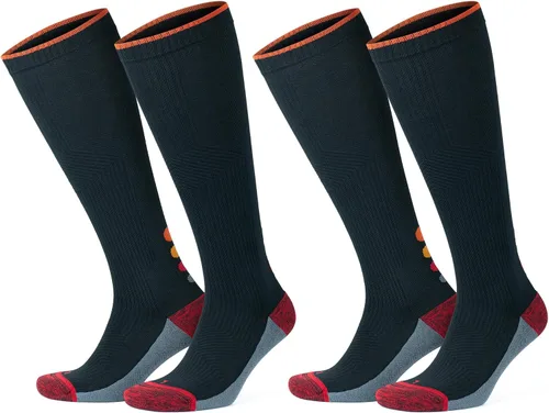 GoWith Compression Socks for Men & Women, Cushioned 20-30 mmHg Graduated Compression Running Socks, Athletic Knee High Socks
