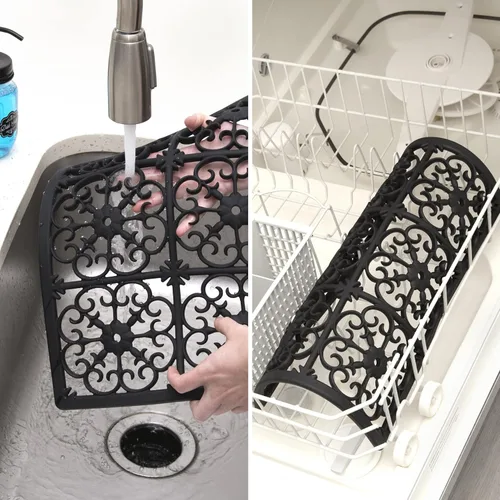 Miniatura 5 de GASARÉ, Salvamanteles de silicona extra grande, grueso, para platos calientes, ollas y sartenes, alfombrilla resistente al calor para encimera