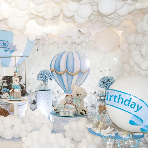Miniatura 8 de ASIYUHY Paquete de 100 globos blancos de látex de 12 pulgadas con 2 rollos de globos de helio para bodas, fiestas de cumpleaños, baby shower